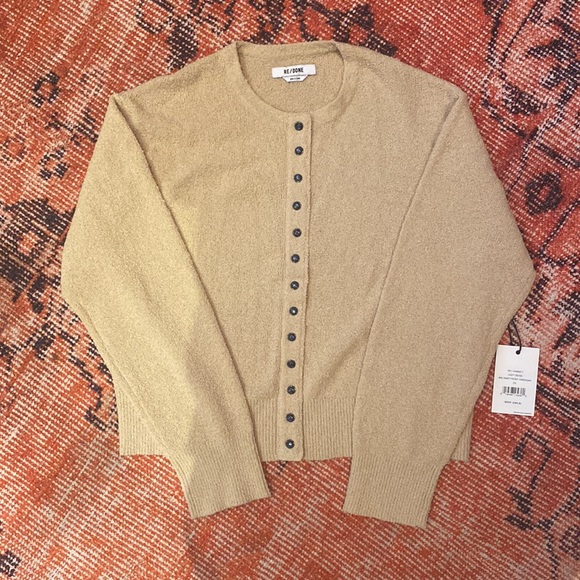 NWT Re/Done 90s Snap Front Cardigan - Picture 4 of 7